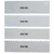  Bon Tool 34-154 Clamp Stype Squeegee Blade - 24" With 1/8" V Notch 