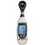 Sper Scientific Bluetooth Anemometer, digital handheld device with a black and white design and a large backlit display showing wind speed and temperature measurements.