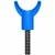 MAKO Enterprises MAKO FinCap Concrete Screed Support Chairs, blue plastic support chair with a threaded steel support for leveling concrete surfaces, 100 per bag.