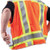 Class 2 Safety Vest with Collar and Mesh Back, XXL, Flo Orange