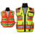  SECO 8265-66-FLY 8265 Series Class 2 Safety Vest with Outlast Collar and Mesh Back-(J) 4XLarge, Fluorescent Yellow 