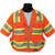  SECO 8365-50-FLY 8365 Series Class 3 Safety Vest with Outlast Collar and Mesh Back-Large, Fluorescent Yellow 