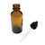  United Scientific BDPSC-AM-0.5OZ Bottles with dropper, boston round, amber, 0.5oz (pk of 12) 