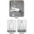  United Scientific FHSSR90 Replacement support screen, stainless, ptfe coated, 90mm 