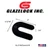 Glazelock GLZ18 Non-Interlocking Plastic Horseshoe Shim, Black, 2-5/16" x 3" x 1/4" (Case of 1000) 