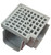  Polylok PL-90860-TG Tee Trench Drain & Grate - Grey 