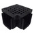  Polylok PL-90860-90 90 degree Corner Drain & Grate - Black 