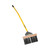  Midwest Rake 47025, 12" Flat Steel Wire Broom, 60" Yellow Aluminum Handle 