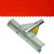  Midwest Rake 78125, 24" Complete Application Squeegee with 1/4" Notch Red Rubber Blade, Threaded Handle Ad 