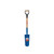 Kenyon 49337, 14 Gauge 14" Drain Spade, Front Turn Step Open Back, 30" Hardwood Handle Chrome D-Grip (min qty 4 each) 