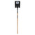  Seymour 49345, 14 Gauge #2 Square Point, Closed Back Shovel, 48" Hardwood Handle (min qty 6 each) 