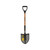  Toolite 49491, #2 Round Point Shovel, 29" Wood D-Grip Handle (min qty 3 each) 