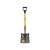  Toolite 49503, #2 Square Point Shovel, 29" Yellow Fiberglass D-Grip Handle (min qty 3 each) 