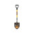  Structron 49731, 14 Gauge #2 Round Point, Rear Roll Step Shovel, 29" Yellow Fiberglass Handle, D-Grip (min qty 4 each) 