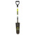  Structron 49752, Drain Spade Shovel, 14 Gauge, 16" / Forward Turned Step, 29" Premium Fiberglass Handle, Poly D Grip (min qty 4 each) 