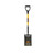  Structron 49774, Forged Garden Spade, 29" Yellow Fiberglass Handle, Poly D-Grip (min qty 4 each) 