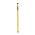  Structron 60241, 1" x 60" Straight Yellow Fiberglass Handle with Metal Threaded Tip (min qty 6 each) 