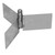  BinMaster 416-0161, GRP-1 Rotary Paddle, Triple-Bladed, 7in Diameter 