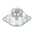  Vestil BALL-1F Single Ball Transfer Flange Mount 