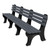 Vestil BEN-PECB-96-BKCH 96" Economy Bench Charcoal Seat