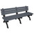 Vestil BEN-PMQB-72-BKCH 72" Monarque Bench Charcoal Seat
