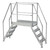  Vestil COL-4-36-33-HDG 4 Stp 23.5"X48" Crossover Ladder G 