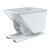  Vestil D-100-LD-NB-WHT No Bump LD Hopper 1 CbYd White 