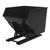  Vestil D-350-HD-NB-BLK-SG No Bump HD Hopper 3.5CbYd SG Black 
