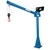  Vestil WTJ-20-3-DC Steel DC Power Jib Crane 3-5' Boom 