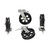  Vestil AHA-2/4-V AHA Cast Iron Swivel Casters 8"x2" 
