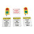  Vestil DTS-5-LED-24DC 24V Traffic System Stop Go Set 