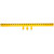  Vestil GR-STC8-DI-12-YL 124 In Channel Guard Rail w/Bracket 