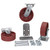  Vestil H-CK3-SC6-2HD Ductile Stl Caster Kit 6x2 6K Cap 