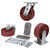  Vestil H-CK3-SC6-2HD Ductile Stl Caster Kit 6x2 6K Cap 