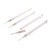  Vestil PCB-W-G 4Pack Barricade Ground Stake White 