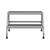  Vestil SSA-2W-KD Aluminum 2Step Wide Stand KD Silver 