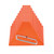  Vestil URWC-8-HDL Wheel Chock w/Handle 6x9.5x8 Orange 