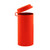 Paragon 4x8 Concrete Cylinder Molds, Orange (Pallet, 30 Cases, 36/Case), bright orange cylindrical concrete test mold with its lid open against a white background.