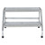  Vestil SSA-2W Aluminum 2 Step Wide Stand Silver 