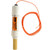 M.C. Miller IonX40 Copper/Copper Sulfate Permanent Electrode, 2ft, with orange cable and white body for industrial water testing.