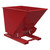 Vestil Hopper W/O Bump & Dump Hd 1.5 Cu Yd 6K S Red 