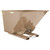 Vestil Self-Dump Hopper Hd 2.5 Cu Yd 6K Khaki Tan