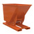 Vestil Hopper W/O Bump & Dump Ld .75 Cu Yd 2K Orange