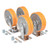 Vestil 8X2 Polyurethane Caster Kit 8000# Cap 