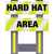 Vestil Fld Sfty Barricade Vibrant Yl Hard Hat Area 