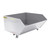 Vestil Low Profile Hopper Ld 1 Cubic Yard-Silver Lining