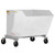 Vestil Portable Hopper Tilt Refuse 1.5 Cubic Yd White 