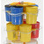 Vestil 5 Gal Pail Rack, 15 Pail W/ Casters 