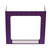 Vestil Pers Desk Shld Grd Purple Pattern 3Windows 17.5 