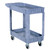 Vestil Plastic Utility Cart 2 Shelves 17.5 X 31 
